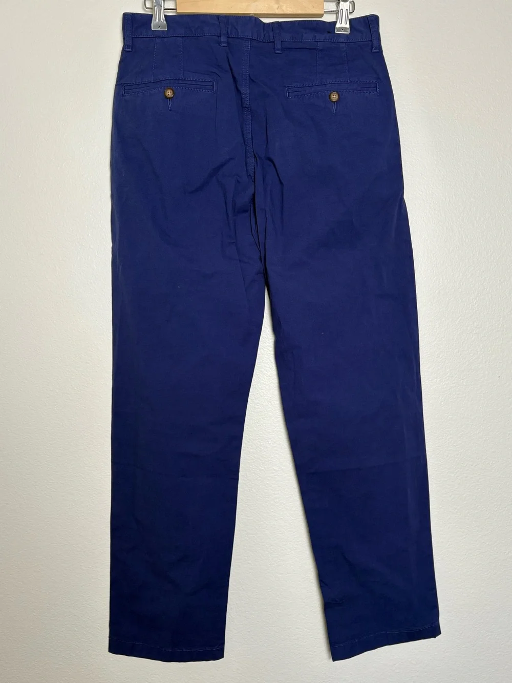 J. Crew Men's Pleated Chinos in Rich Royal Blue Size 29 × 30